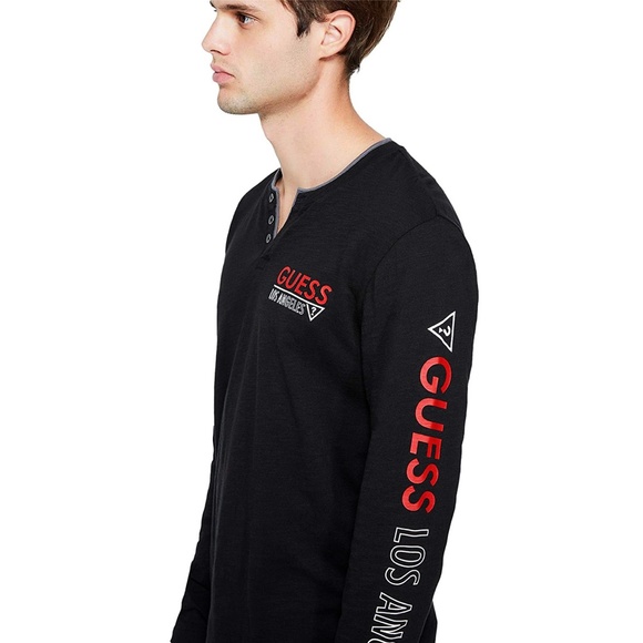 GUESS Factory long sleeve Vance Logo New - Picture 5 of 11